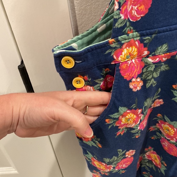 EUC Matilda Jane Clothing Size 14 Teen Tween Floral Flower Overalls MJC 2018 - Picture 9 of 11